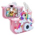 Camara De Fotos Unicornio Infantil Digital Para Niños Atrix® Variante Color Rosa