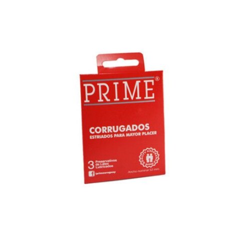 PRESERVATIVOS PRIME CORRUGADO X 3 PRESERVATIVOS PRIME CORRUGADO X 3