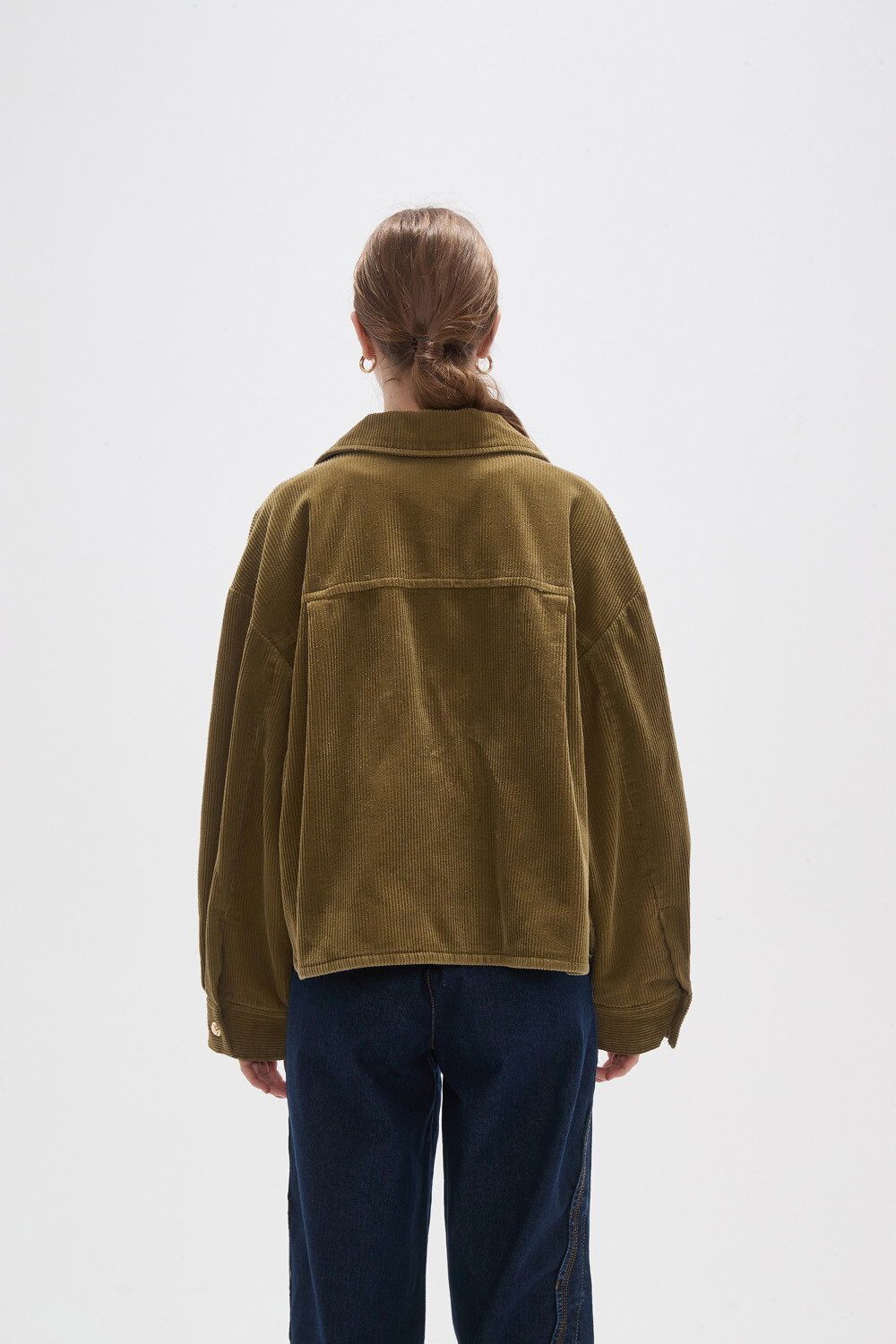 Sobrecamisa Tamia Verde Oliva Oscuro