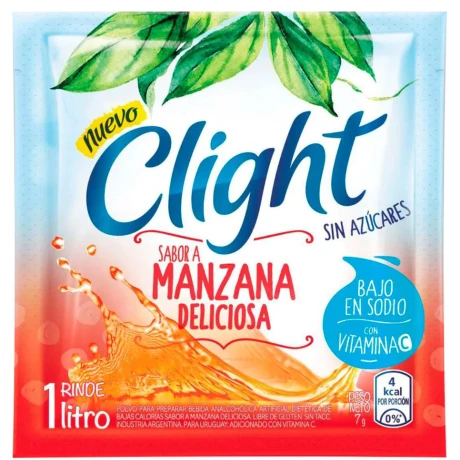 REFRESCO POLVO CLIGHT MANZANA DELICIOSA 7G REFRESCO POLVO CLIGHT MANZANA DELICIOSA 7G