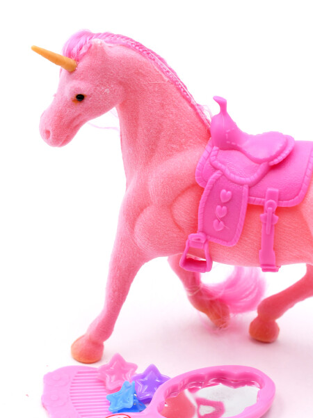 UNICORNIO CON ACCESORIOS ROSADO