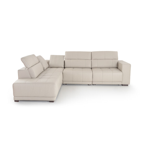 Rinconera Seúl (Retráctil) - Cuero Básico - Chaise izquierdo Arena - (Preventa)