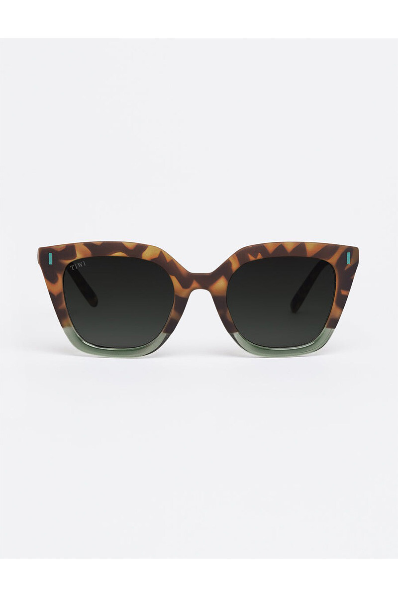 Lentes Tiwi Hale - Bicolor Green Tortoise/green Lenses 