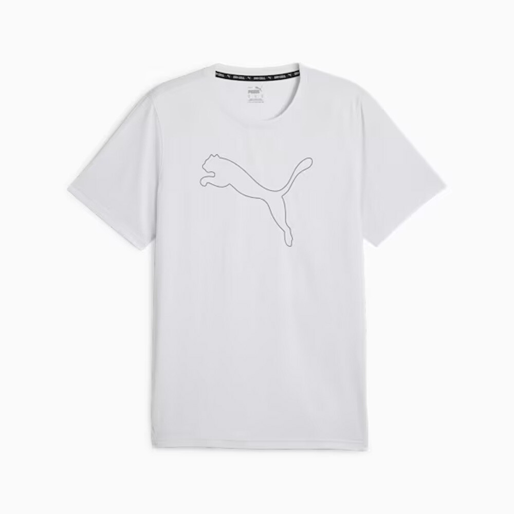Performance Cat Tee M - Hombre Silver