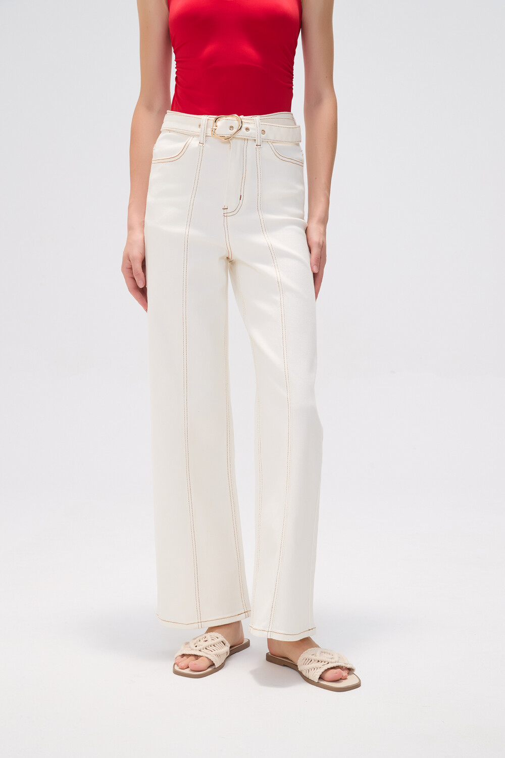 Pantalon Melorel Marfil / Off White