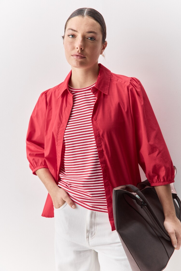 CAMISA ALONDRA SOLID Rojo