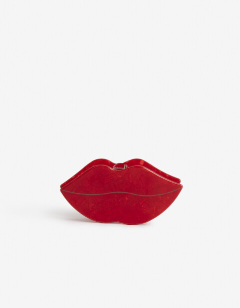 Broche Acrilico Broche Acrílico Bocas - Rojo Medio