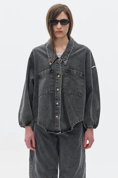 Camisa Cisne Denim Washed Stone