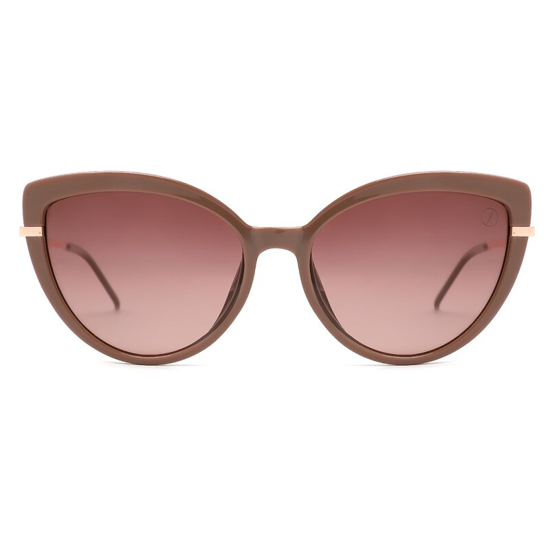 Lentes de Sol Chilli Beans Georgia Cat Beige