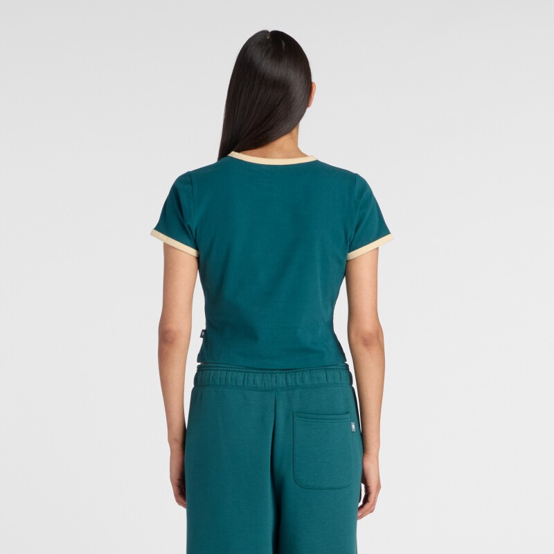 Remera New Balance de Dama - - WT61Y33QAAV GREEN
