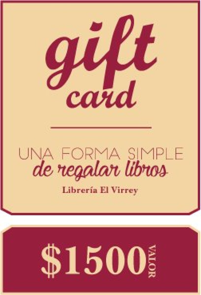 GIFT CARD VIRTUAL $1500 