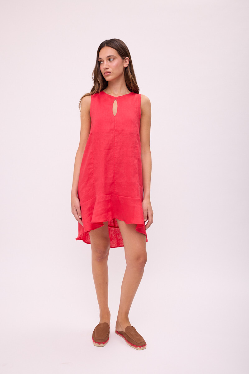 VESTIDO POLK Rojo