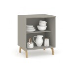 BAJO MESADA - AUXLILAR LINEA WOOD LINEA WOOD GRIS