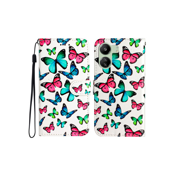 Flip cover Xiaomi Redmi 13C diseño mariposas Flip Cover Xiaomi Redmi 13c Diseño Mariposas