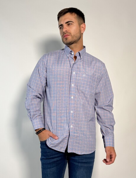 Camisa a cuadros Opal Azul