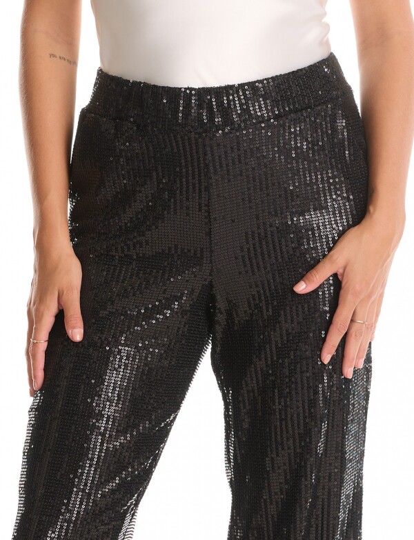 Pantalon Lentejuelas NEGRO