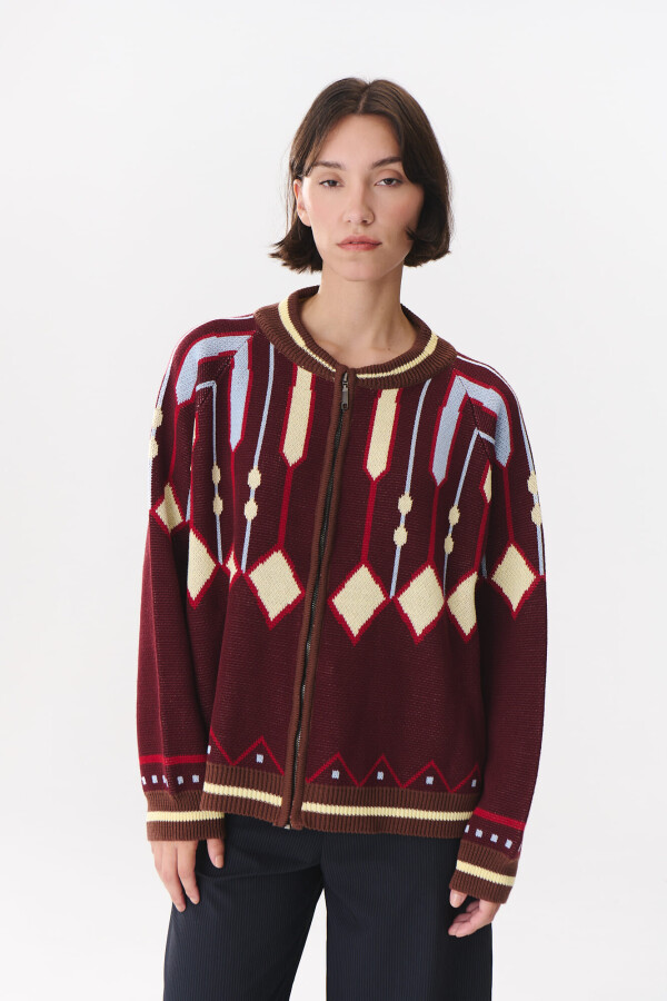 Campera Ski Bordó