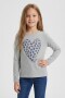 Camiseta manga larga GRIS MELANGE