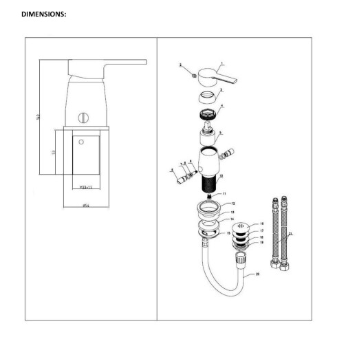 BIDET SPRINT CON TRANSFERENCIA NEGRO MATE NEGRO
