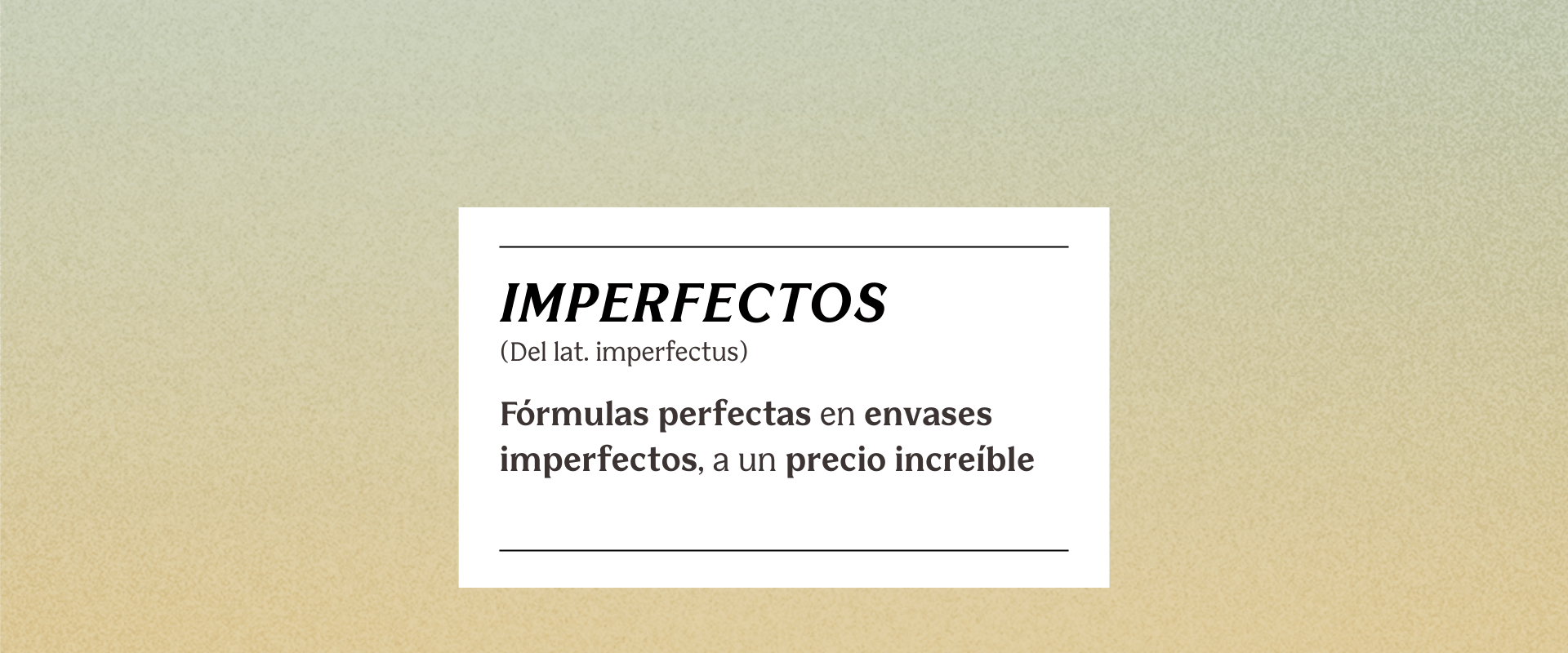 IMPERFECTOS