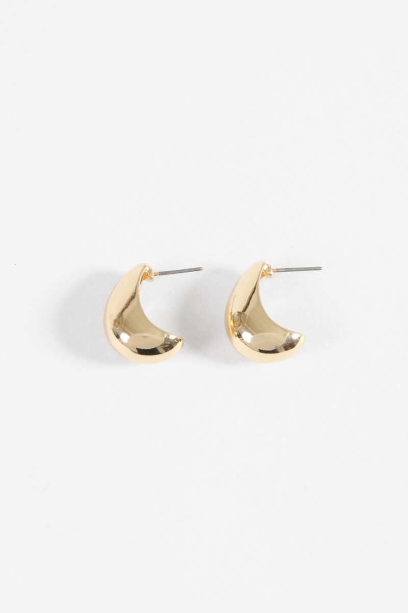 Aros gota dorado