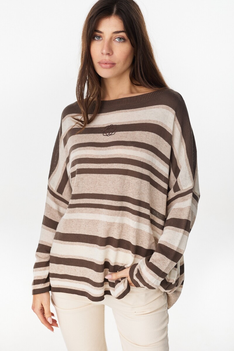 Sweater Flow Crudo/Vison