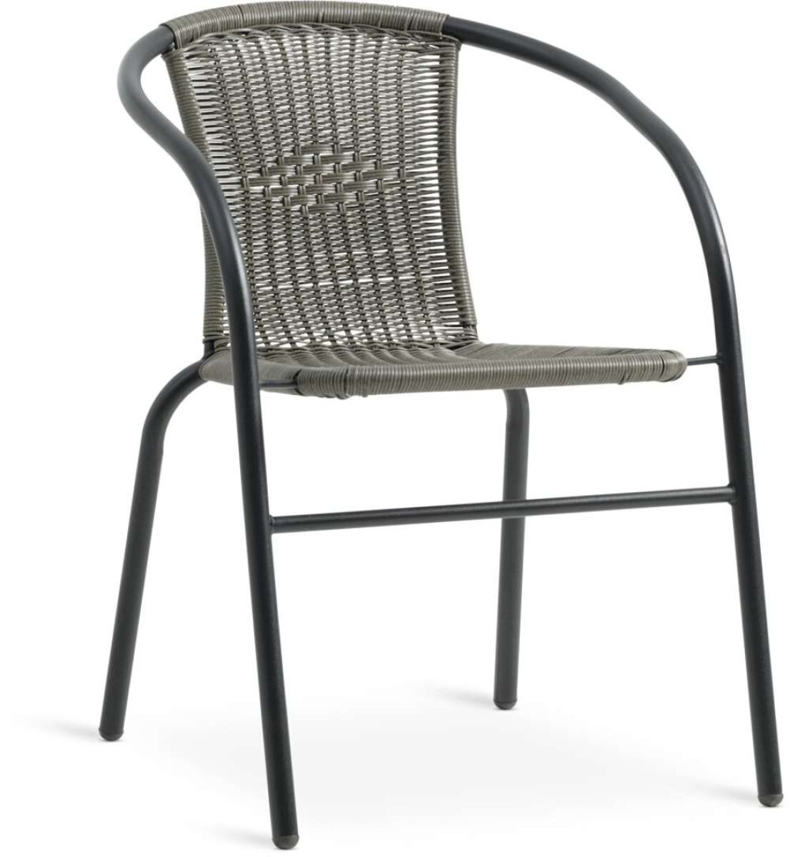 Silla apilable GRENAA gris - Negro 