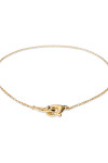 COLLAR BAÑADO EN ORO 18K CON DETALLE DE MOSQUETÓN ENTRELAZADO Colgante