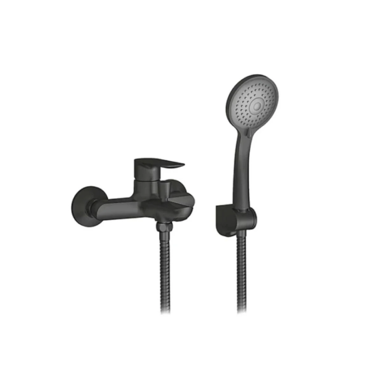 Grifería de Baño Ducha Exterior Negra Línea Coty 