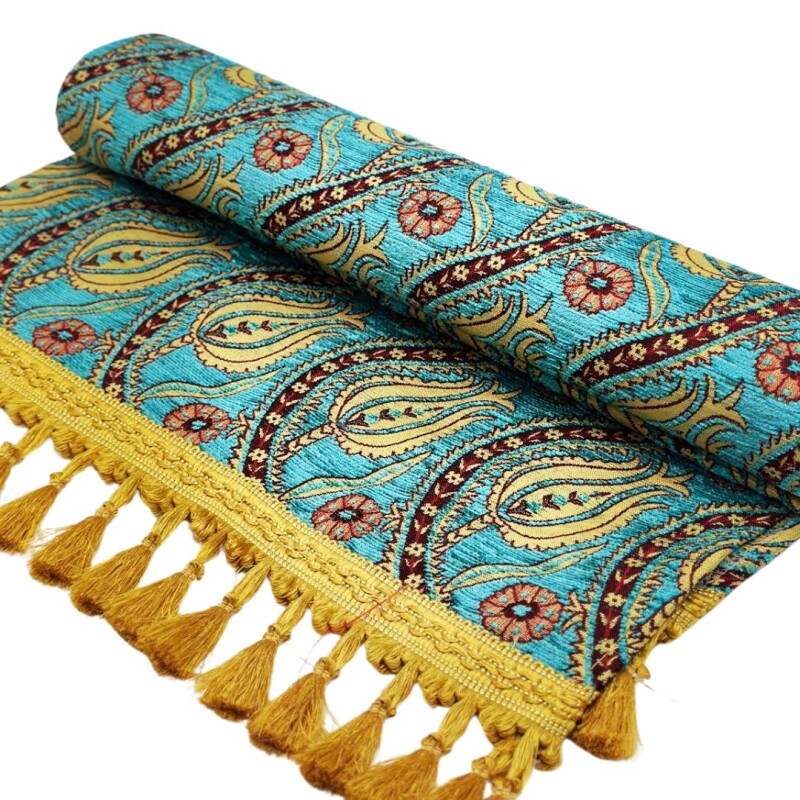 Caminero de mesa 2,00 Tulipanes Turquesa