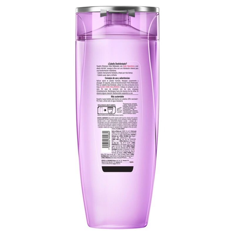 Shampoo Elvive Hialurónico 370 Ml. Shampoo Elvive Hialurónico 370 Ml.