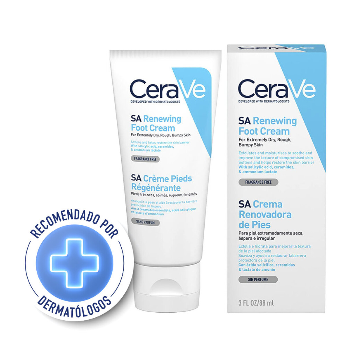 Cerave Crema Renovadora de Pies 