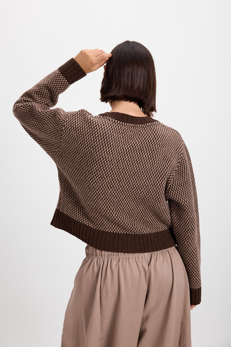 Cardigan Libre Marron/Vison