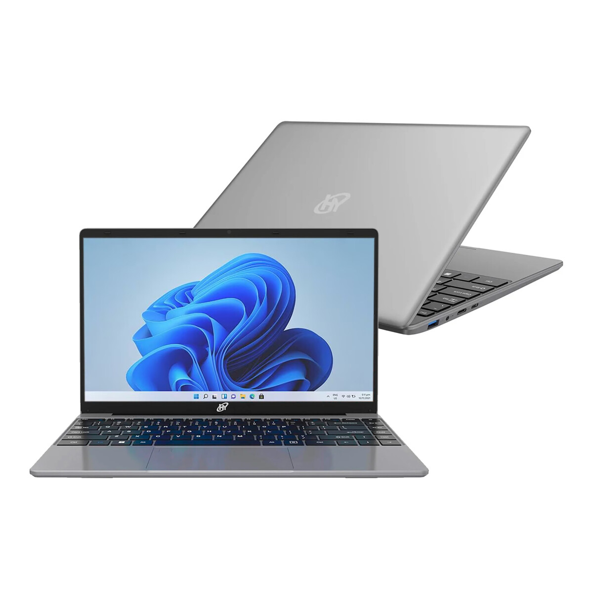 Hyundai - Notebook Hybook HT14CCIC47EGH - 14,1''. Qualcomm. Windows 11. Ram 4GB / Ssd 128GB. Cámara 