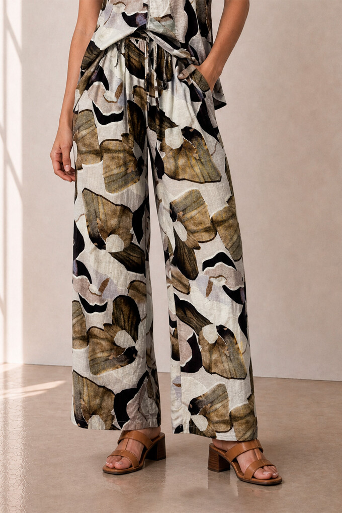 PANTALON PETALOS BEIGE