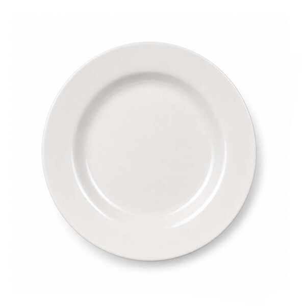 Plato llano cerámica blanca 23 cm Plato llano cerámica blanca 23 cm