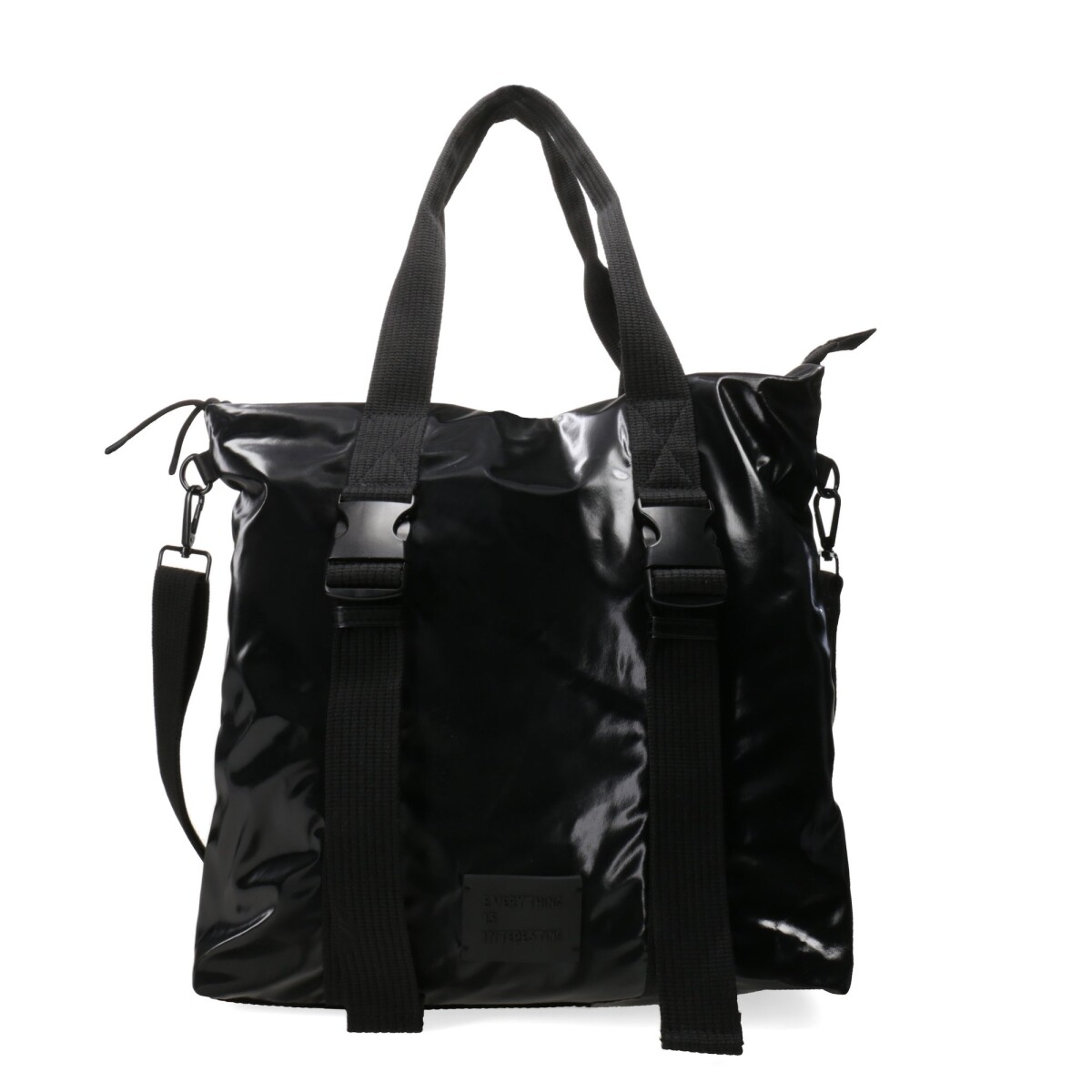 Bolso Miss Carol Bexa Material Charol - Negro 
