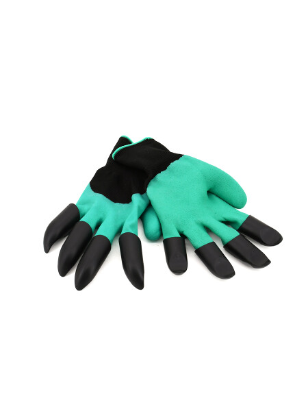 GUANTES JARDINERIA CON GARRAS VERDE (V)