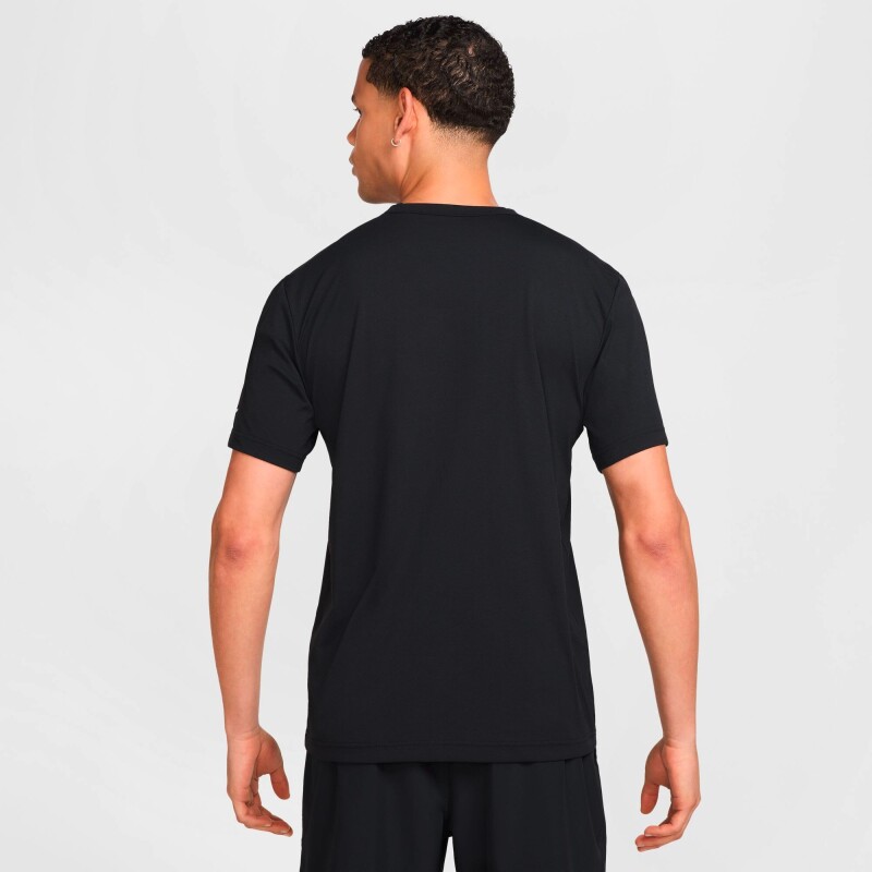 Camiseta Nike Dri-Fit Uv Hyverse Swoosh de Hombre Negro
