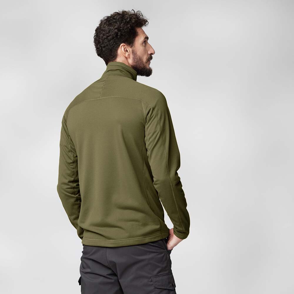 Casaca Fjallraven Abisko Lite Fleece Half Zip M Hombre Indigo Blue