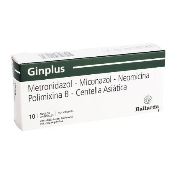 Óvulos Vaginales Ginplus 10 Unidades Óvulos Vaginales Ginplus 10 Unidades