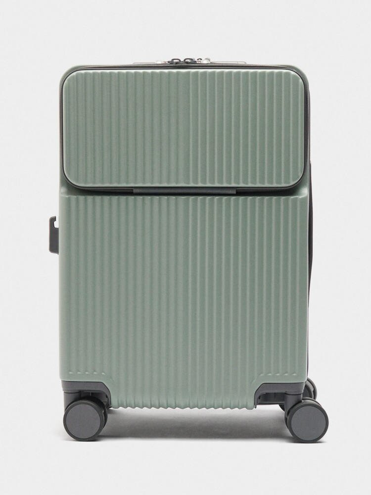 Maleta De Viaje Con Textura verde