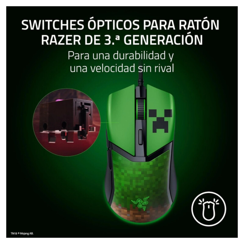 Mouse Gamer Razer Cobra Minecraft Edition Mouse Gamer Razer Cobra Minecraft Edition