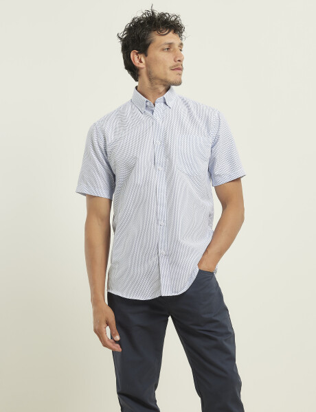 Camisa Harrington Urban Blanco/azul