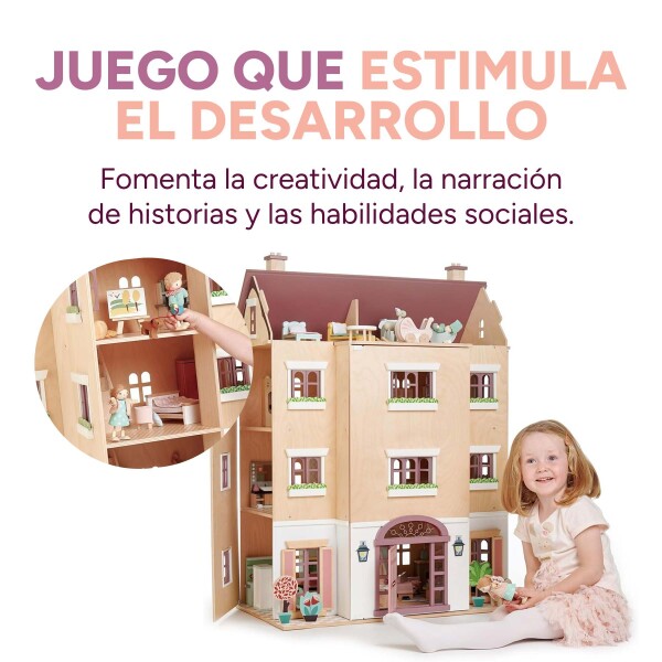Juguete Casa Salon Fantail Tender Leaf Infantil Madera Niño Juguete Casa Salon Fantail Tender Leaf Infantil Madera Niño