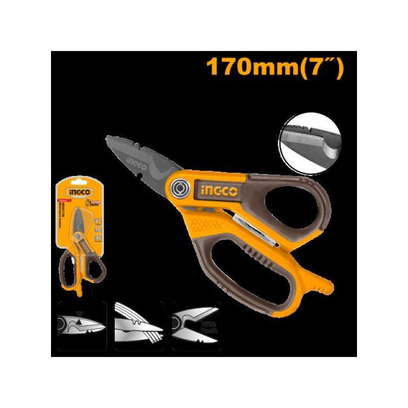 TIJERA DE ELECTRICISTA 7´´ USO RUDO INGCO HES051708 TIJERA DE ELECTRICISTA 7´´ USO RUDO INGCO HES051708