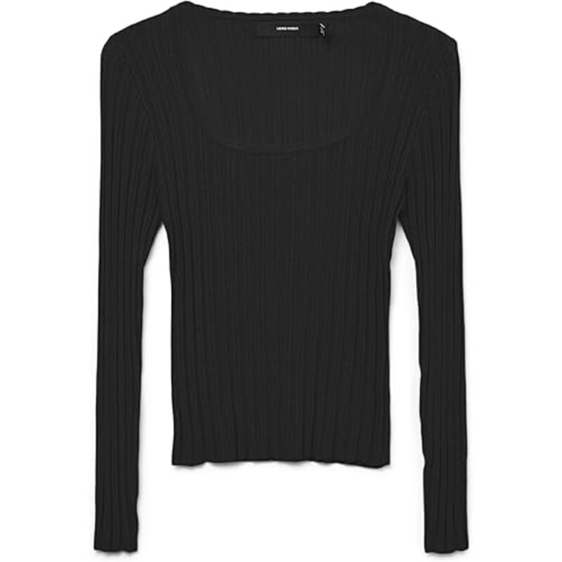 VMCECILIE LS U-NECK PULLOVER GA BLACK
