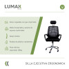 Silla Ejecutiva ergonómico Lumax Mesh Barcelona Negro