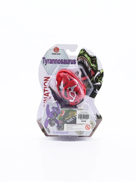 TRANSFORMER DINOSAURIO HUEVO VIOLETA