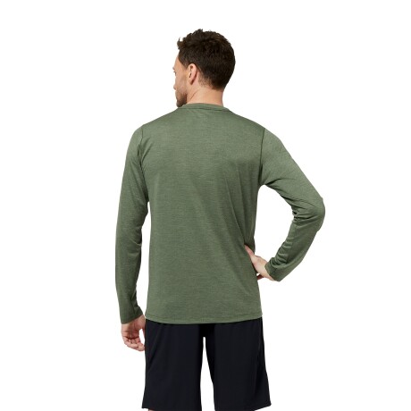 Remera New Balance de hombre - TENACITY SLEEVM - MT31097DO1 GREEN